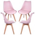 Conjunto 4 Cadeiras Synk Basic Rosa