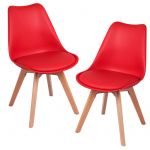 Conjunto 2 Cadeiras Synk Basic Vermelho
