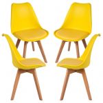 Conjunto 4 Cadeiras Synk Pro Amarelo