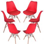 Conjunto 6 Cadeiras Tilsen Vermelho