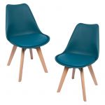 Conjunto 2 Cadeiras Synk Pro Verde-azulado