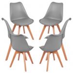 Conjunto 6 Cadeiras Synk Pro Cinza Claro