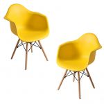 Conjunto 2 Cadeiras Dau Amarelo