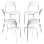 Conjunto 6 Cadeiras de Jardim Inis Branco