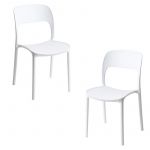 Conjunto 2 Cadeiras de Jardim Inis Branco