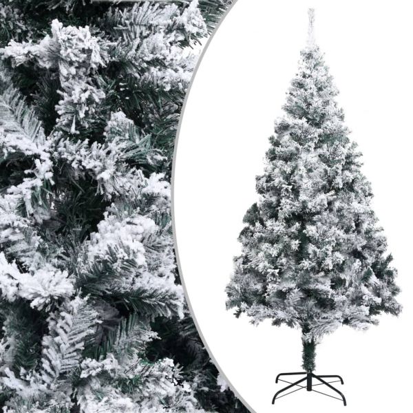 Árvore de Natal artificial com efeito de neve de 3m e 10 pés, grande árvore  de Natal com neve reunida ao ar livre, árvore de abeto com dobradiça