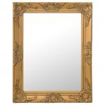 Espelho de Parede Estilo Barroco 50x60 cm Dourado - 320317