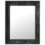 Espelho de Parede Estilo Barroco 50x60 cm Preto - 320319