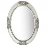 Espelho de Parede Estilo Barroco 50x70 cm Prateado - 320354