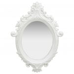 Espelho de Parede Estilo Castelo 56x76 cm Branco - 320356