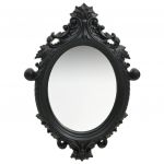 Espelho de Parede Estilo Castelo 56x76 cm Preto - 320359