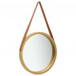 Espelho de Parede com Alça 40 cm Dourado - 320361