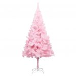 Árvore de Natal Artificial com Suporte 180 cm Pvc Rosa - 320998