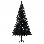 Árvore de Natal Artificial com Suporte 150 cm Pvc Preto - 321000