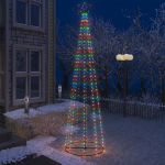 Árvore de Natal em Cone 400 Luzes LED Multicor 100x360cm - 51291