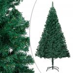 Árvore de Natal Artificial com Ramos Grossos 210 cm Pvc Verde - 321036