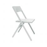 Alessi Cadeira Dobrável e Empilhável Branco - Piana - ALESASPN9001