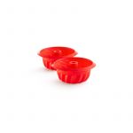 Lekue Mini Formas para Bolo Savarin (2Un) Vermelho - LK0710600R01M017