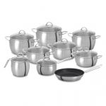 Silampos Trem de Cozinha Oceanus Satin Glass Id Indução 9 Peças