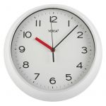 Relógio de Parede Plástico (6,6 x 29,3 x 29,3 cm) Branco