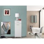 Móvel de WC Ideia Home Design Móvel Florença Alto Brilho, Branco Lacado 35 x 80 x 35 cm
