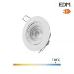 EDM Downlight Led Encastrável 5w 6.400k Redondo Branco - EDM31651