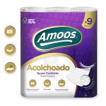 Amoos Papel Higienico Domestico 20mts 3Fls Softness Xxl 9 Rolos - 6501047