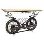 Dekodonia Suporte para Garrafas Metal Madeira de Mangueira (155 x 56 x 96 cm) - S3010773