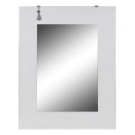 Dekodonia Espelho de Parede Oriental Branco Abeto (70 x 2 x 90 cm) - S3011193