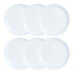Luminarc Conjunto Pratos Diwali 6 Pcs Branco Vidro (25 cm) - S2702136