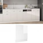 Painel Máquina de Lavar Louça 59,5x3x67 cm Contraplacado Branco - 802567