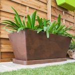 Newgarden Floreira com Prato Jazmin D80CM Castanho - 16853116