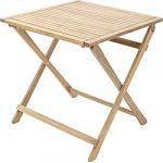 Naterial Mesa de Madeira Solis Origami 50X50CM Acacia - 82232539