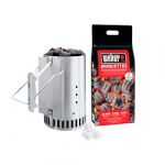 Weber Kit Acendimento Barbecue Rapidfire + 2KG Briquetes + 3 Acendalhas - 18022032