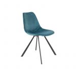 TiendasOn Cadeira Veludo Azul Franky 1100370