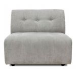 Sofá TiendasOn Modular Cinzento Vint Módulo Medio
