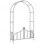 Arco de Jardim com Portão 138x40x238 cm Ferro Preto - 47092
