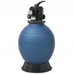 Filtro de Areia para Piscina Válvula de 6 Posições Azul 460 mm - 91169