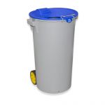 Ding Contentor Lixo Eco Tampa Funil e Rodas 80L 80L / 48X50X80CM - 01010608