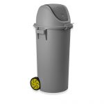 Ding Contentor Lixo Tampa Basculante com Rodas 80L 80L / 48X50X99CM - 01010516