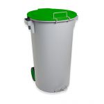 Ding Contentor Lixo Eco com Pedal e Rodas 80L 80L / 48X50X80CM - 01010261