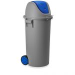 Ding Contentor Lixo Eco Tampa Basculante e Rodas 80L 80L / 48X50X99CM - 01010179