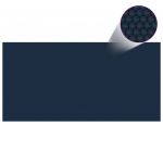 Película para Piscina Pe Solar Flutuante 1000x500 cm Preto e Azul - 92970