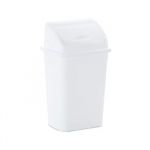 Contentor Plástico c/Tampa Basculante 30 Litros Branco - 5712801