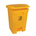 Contentor Plástico c/Pedal 45 Litros Amarelo (3 Unid.) - 57172485