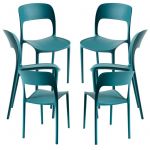 Conjunto 6 Cadeiras Inis Verde-azulado