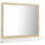 Espelho de Casa de Banho 80x10,5x37cm Contrap. Branco Brilhante - 804577
