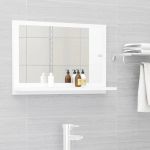 Espelho de Casa de Banho 60x10,5x37 cm Contraplacado Branco - 804562