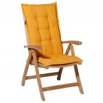 Madison Almofadão Cadeira Encosto Alto Panama 123x50 cm Brilho Dourado - 434715
