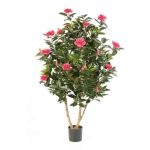 Planta Artificial Camélia Japónica Rosa
